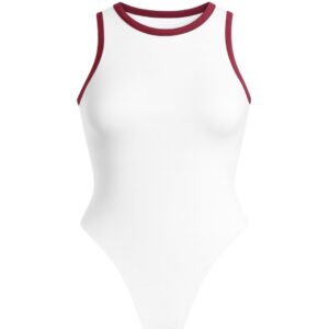BODY MANGA SISA BI COLOR, VINOTINTO Y BLANCO