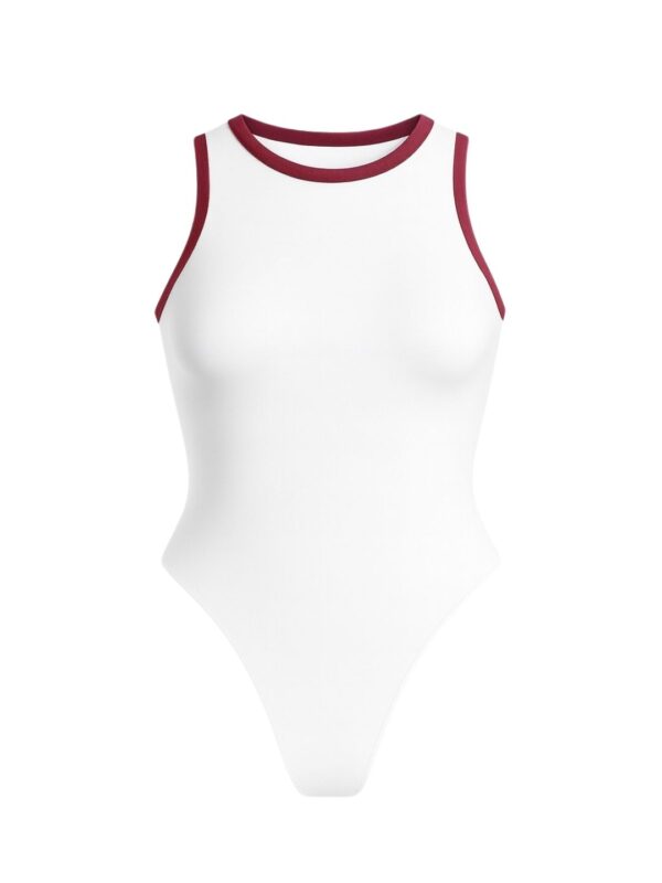 BODY MANGA SISA BI COLOR, VINOTINTO Y BLANCO