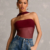 BODY MERLOT NEGRO TIPO HALTER CON MALLATEX Body Merlot